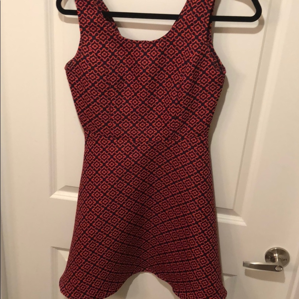 Beautiful A-Line pink and Navy Dress